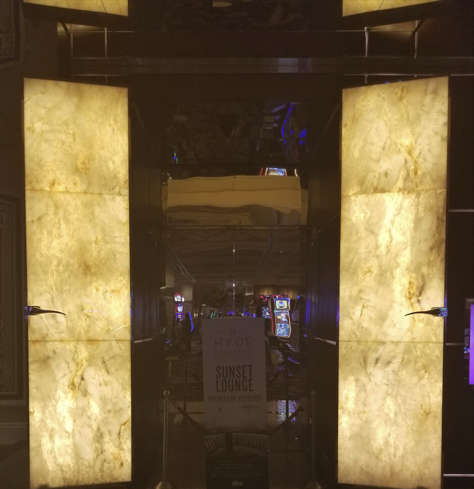 Venue Branding before and after